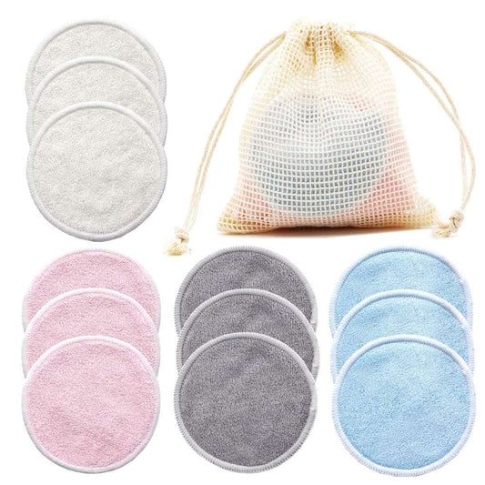 Reusable Bamboo Makeup Remover Pads 12pcs