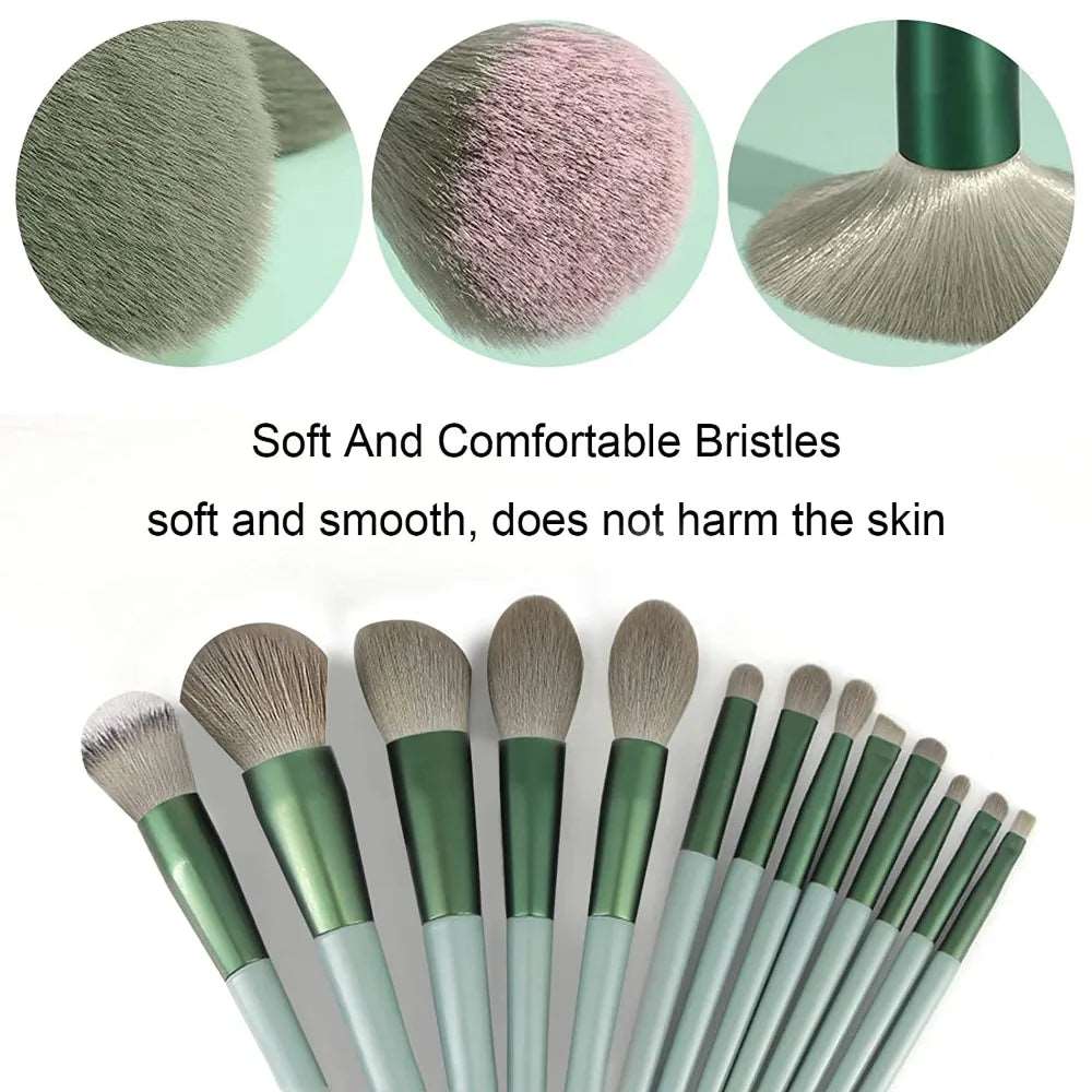 13Pcs Makeup Brush Set - Brush fur detail